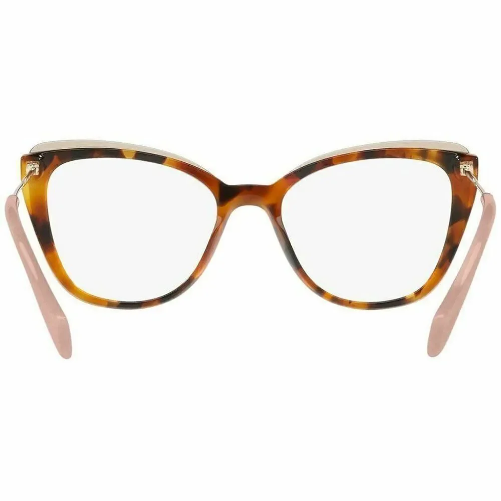 Miu Miu Cat Eye Eyeglasses Havana W/Demo Lens